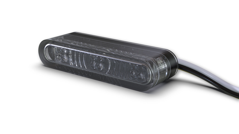 HIGHSIDER pro Star-MX1 Módulo Pro LED indicador/luz de posición negro/tono 2en1, homologado E (par)