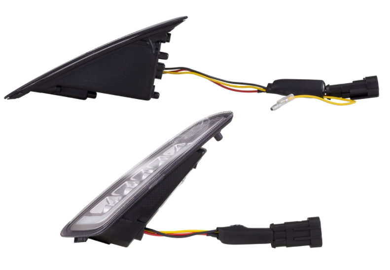 Kit de intermitentes delanteros y traseros para Vespa Primavera/Sprint 125-150cc 2T/4T AC, transparente