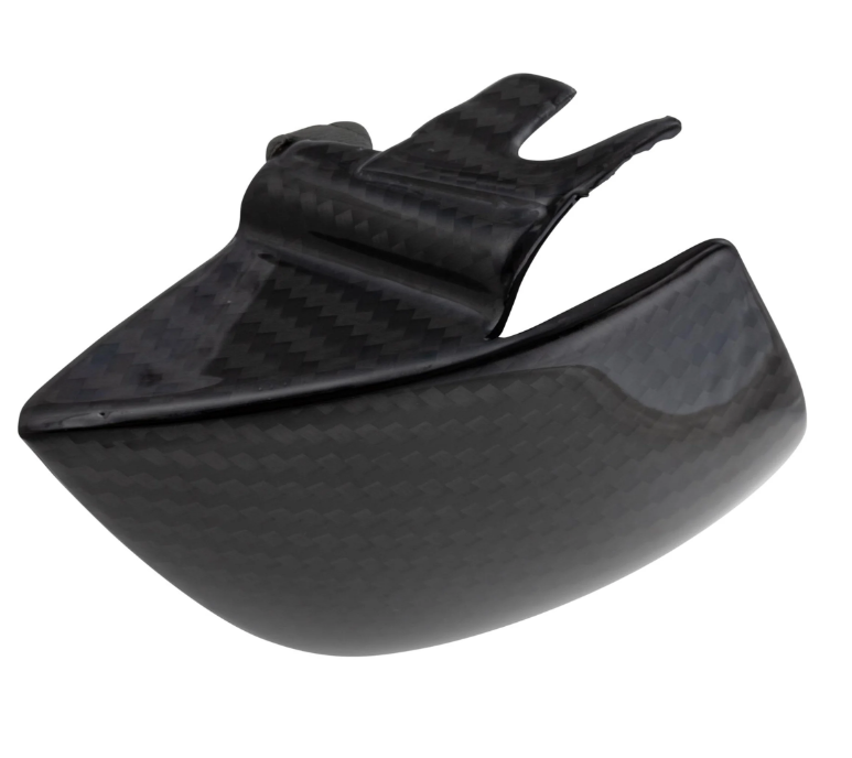 Pieza final de bajos derecha para Vespa Primavera/Sprint 50-150ccm 2T/4T AC, Carbono