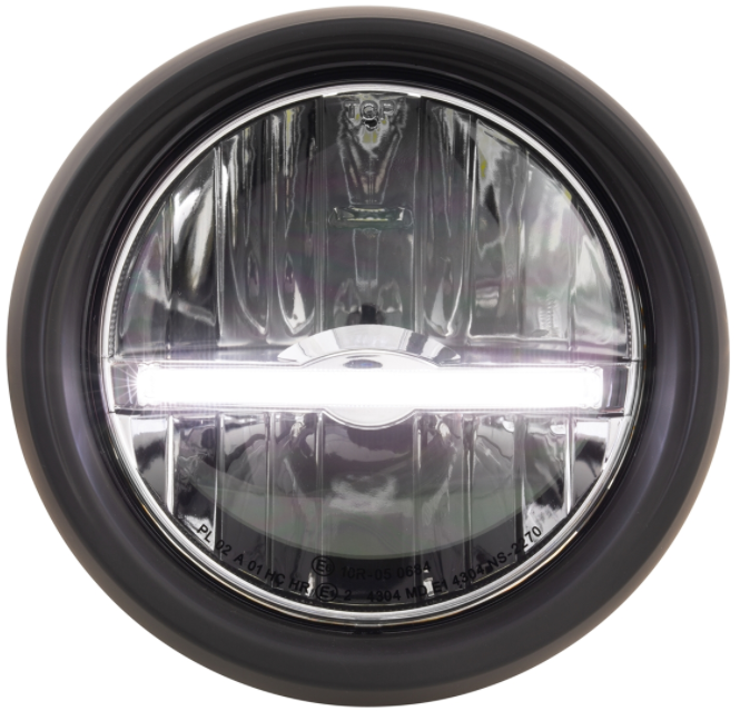 Faro LED para Vespa Primavera 50-150cc 2T/4T (-'18), negro mate
