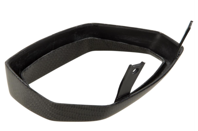 Anillo de luz negro para Vespa Sprint 50-150ccm 2T/4T ('13-'18), Carbono