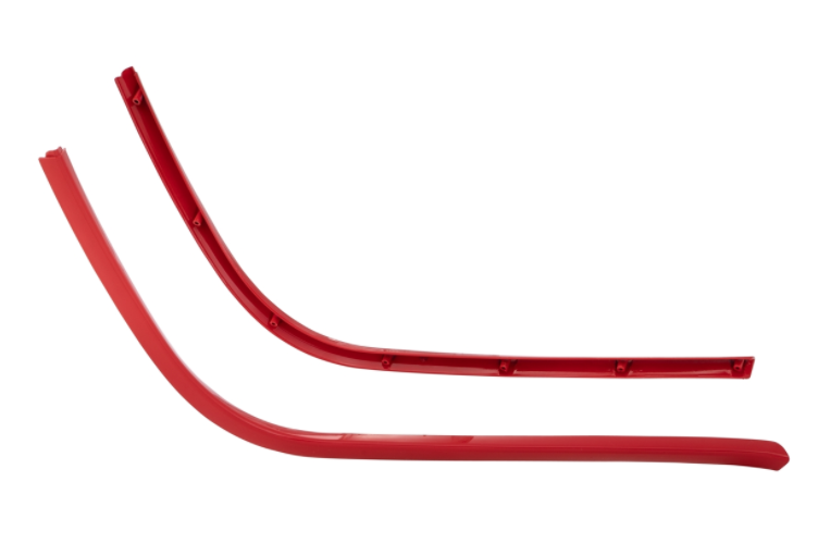 Estribo de tubo mono ranura rojo para Vespa Primavera/Sprint 50-150ccm