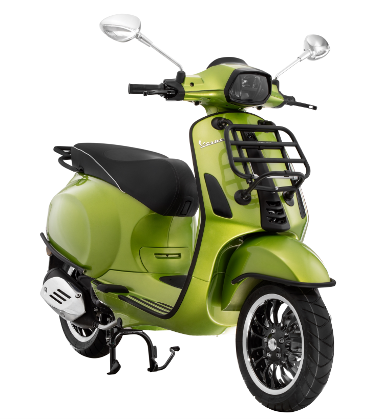 Guardabarros parachoques delantero para Vespa Primavera/Sprint/Elettrica 50-150ccm, negro mate