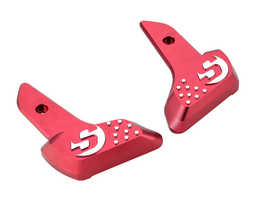 Estriberas derecha e izquierda para Vespa Primavera /Sprint 50-150cc 2T/4T AC, rojo