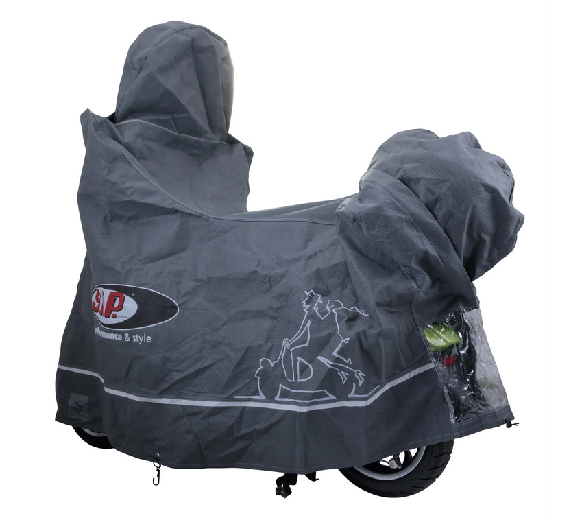 Garaje plegable Indoor PREMIUM 2.0 para Vespa ET2/ET4/LX/LXV/S/Primavera/Sprint, talla L, gris
