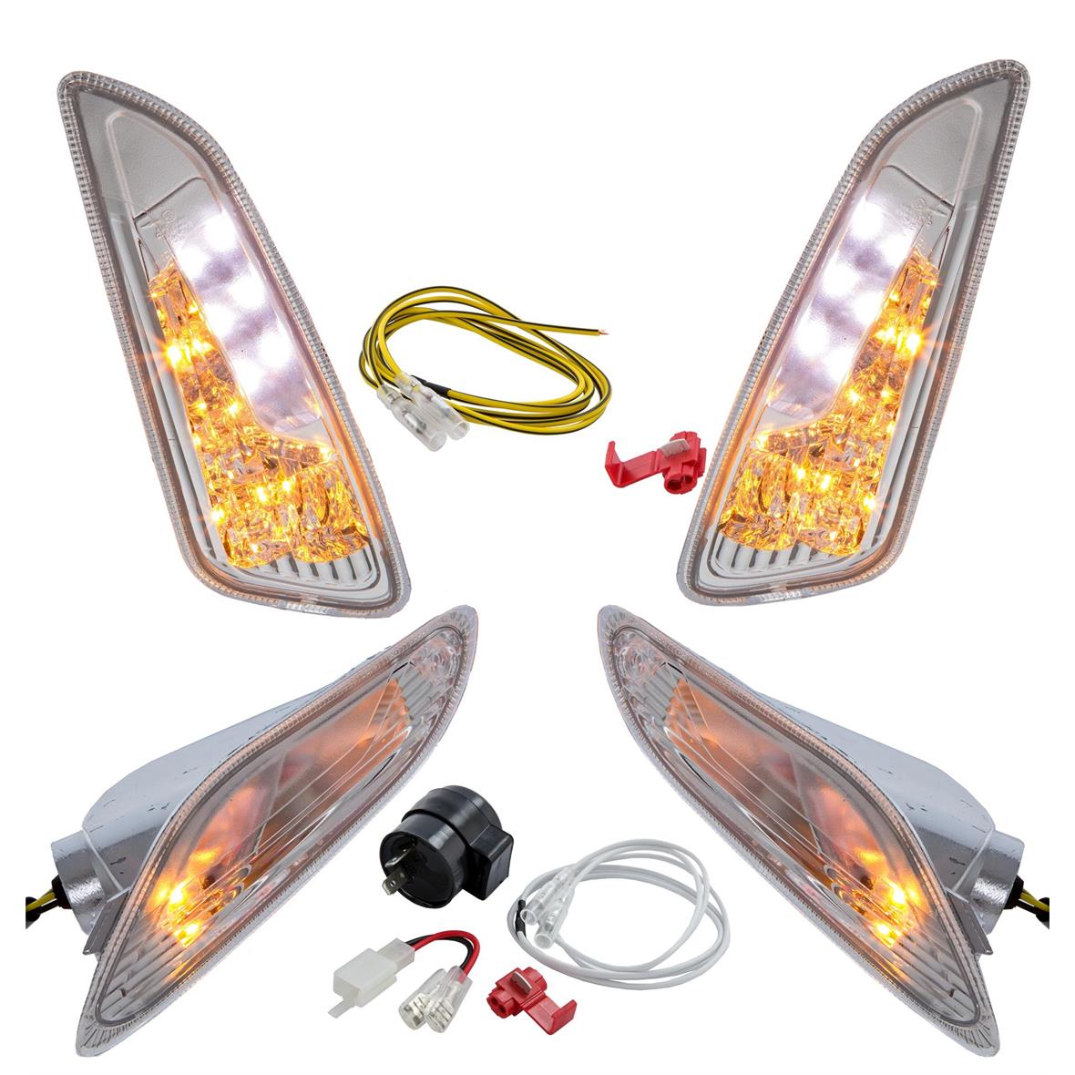 Juego de indicadores LED claros para Vespa Primavera/Sprint 50cc 2T/4T