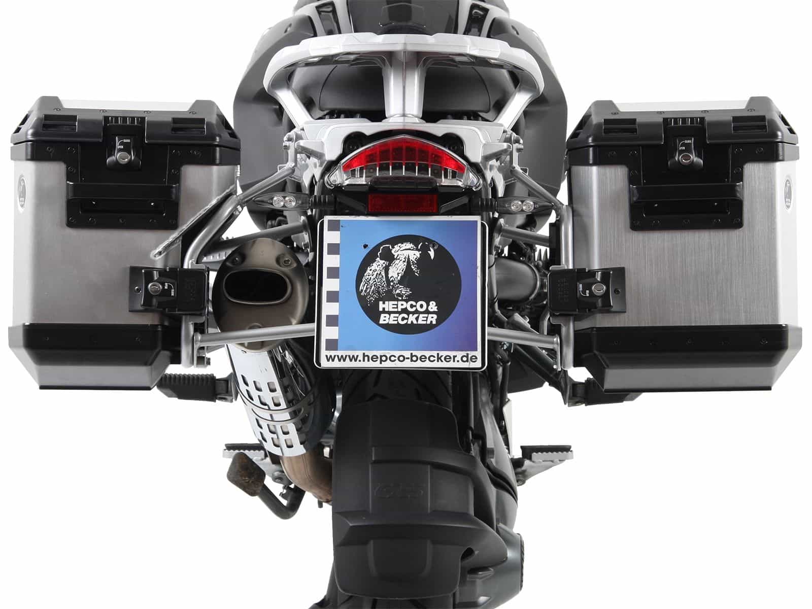 Juego portamaletas Portamaletas incl. juego portamaletas Xplorer Cutout plata para BMW R 1200 GS /Adventure (-13)