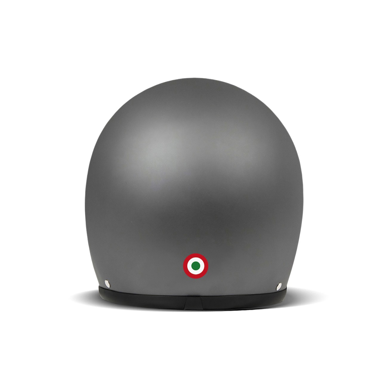 Casco DMD jet Retro, negro, mate, Gris Ita, fibra de vidrio, ECE 22.06