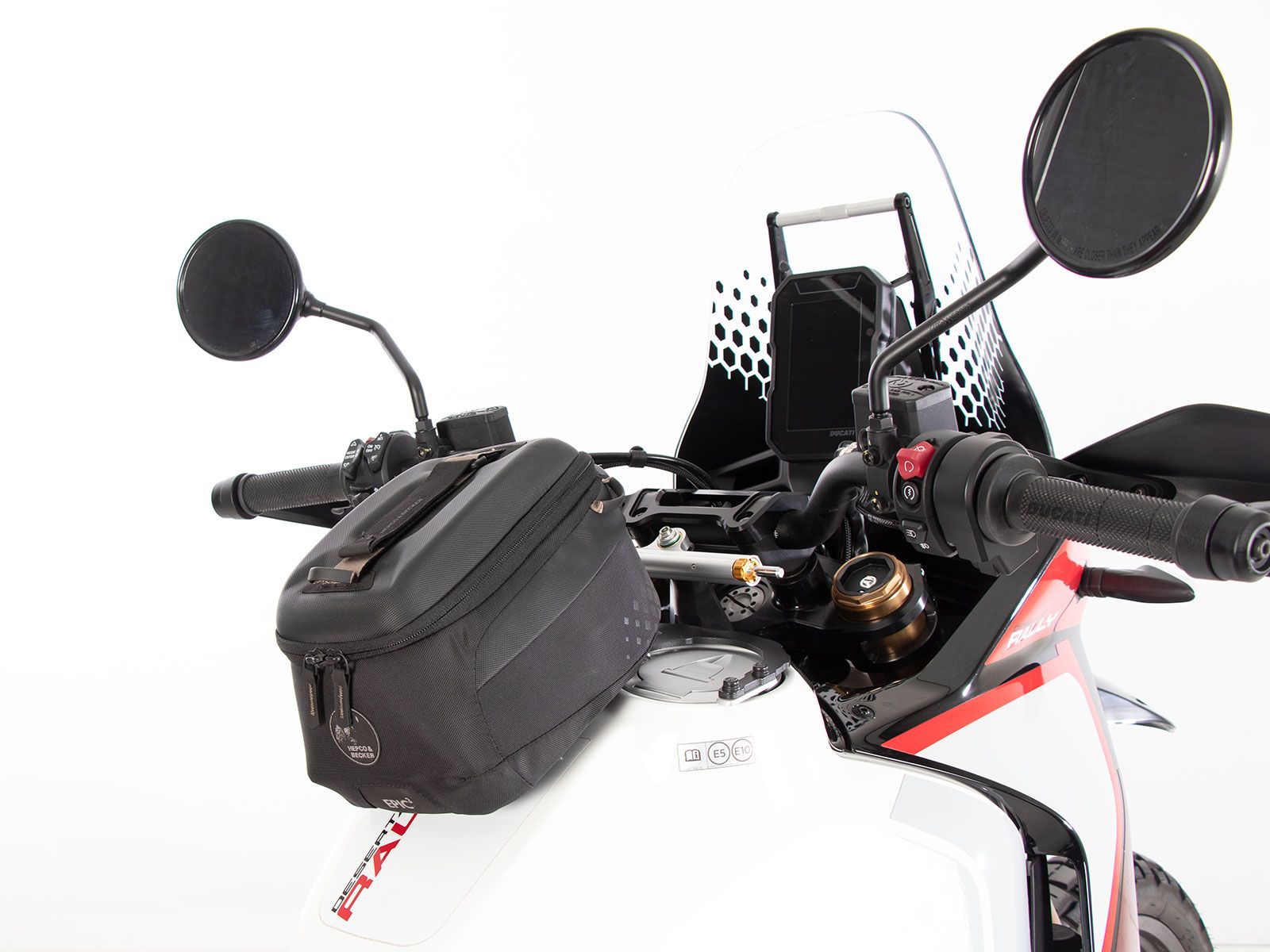 Anilla de depósito básica incl. unidad de cierre de la bolsa de depósito para Ducati DesertX Rally (24-) Hepco & Becker