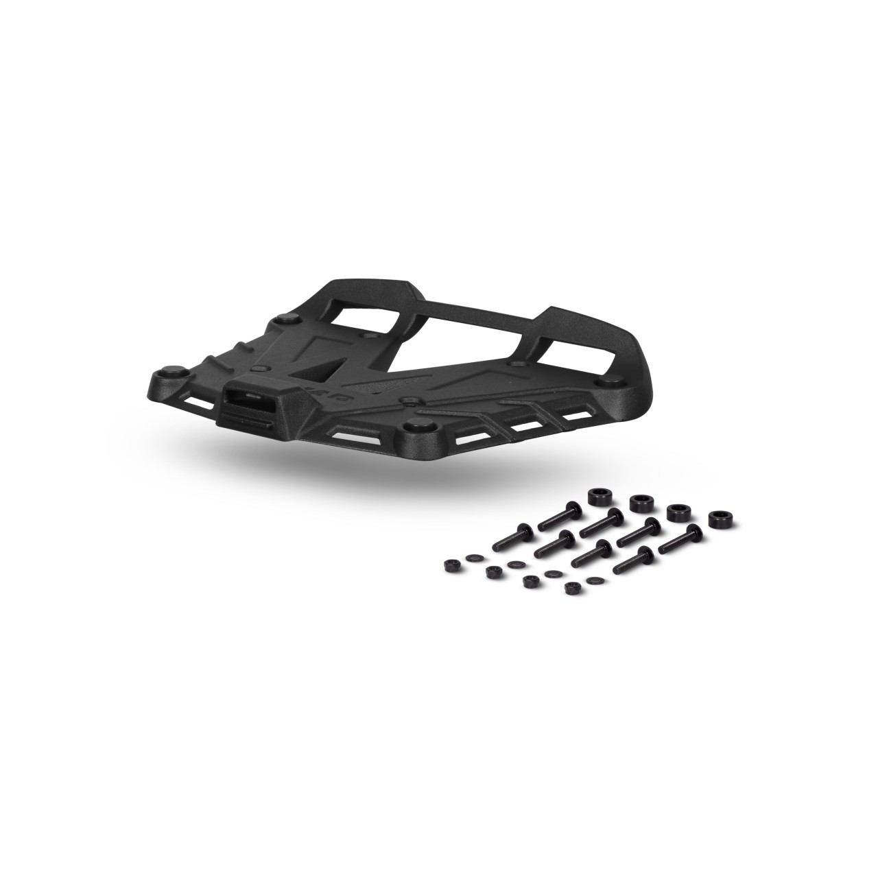 Placa de sujeción para baúl Shad, aluminio negro