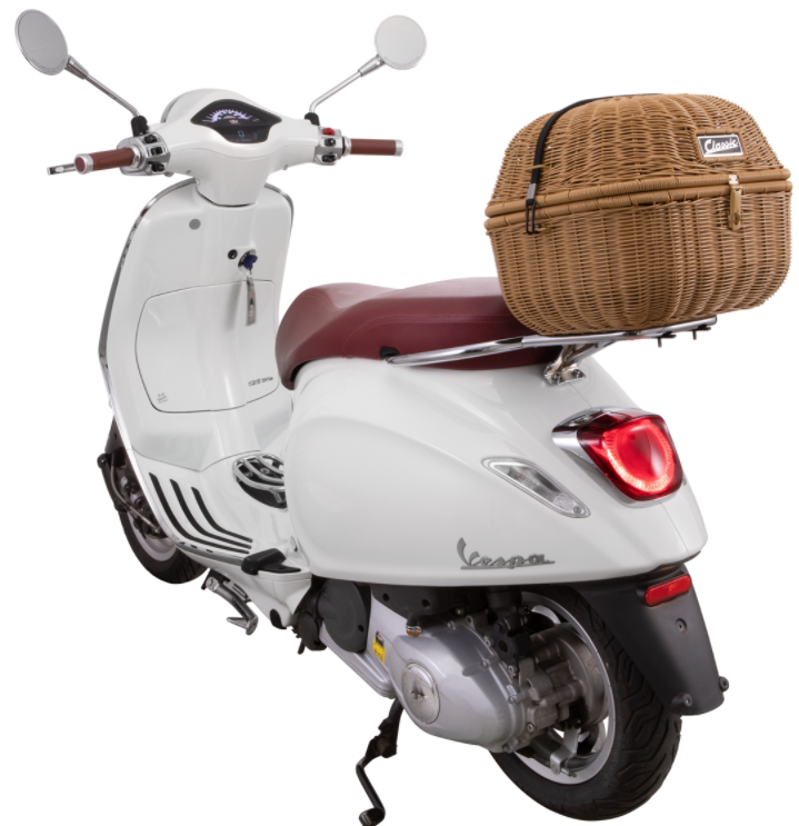 Portaequipajes clásico para Vespa, marrón