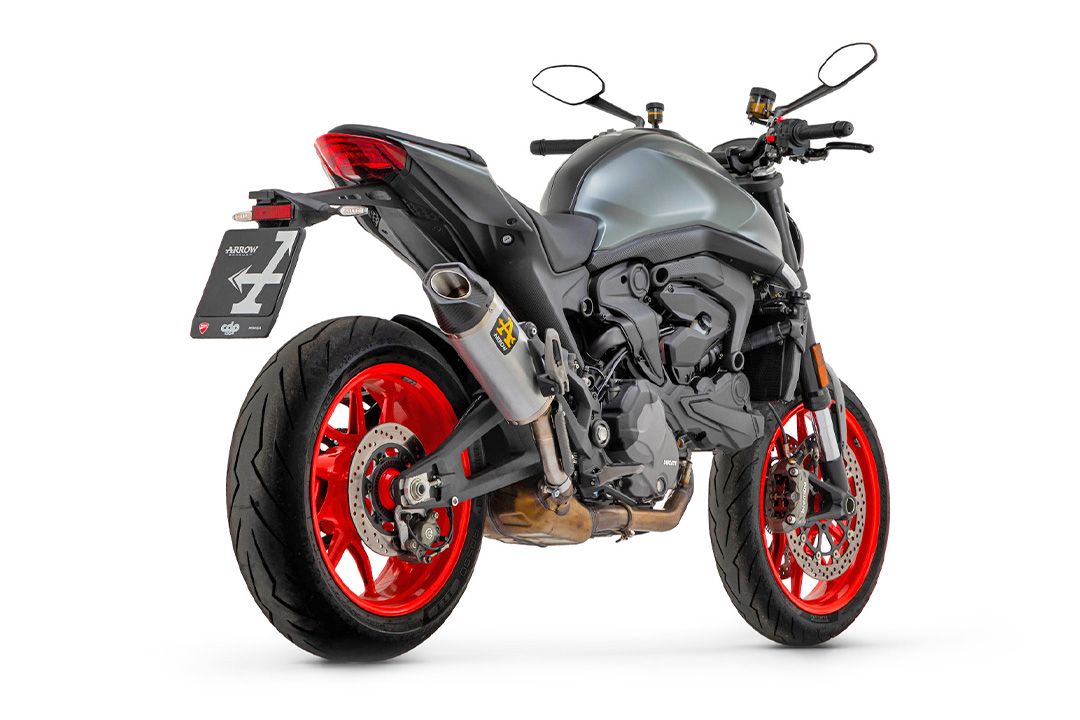ARROW INDY RACE escape de aluminio para Ducati Monster / Monster+ a partir del año de modelo 2021-