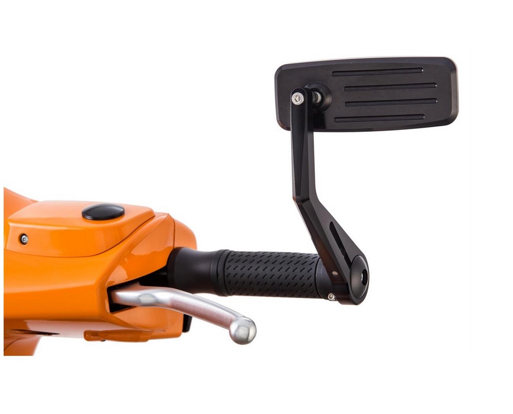 Espejo final de manillar ACTION para Vespa izquierda o derecha, negro