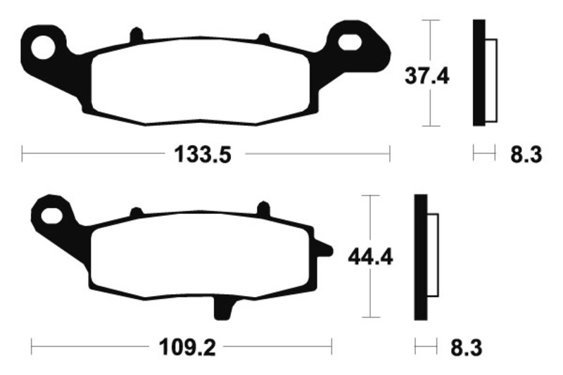 Pastillas de freno Tecnium MTR205 metal sinterizado