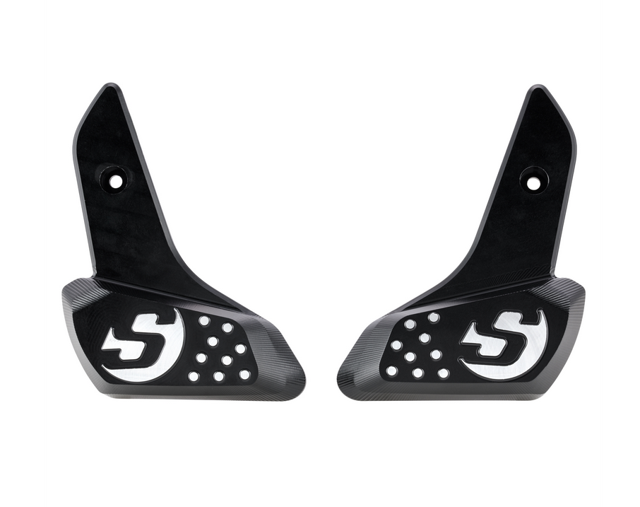 Estriberas derecha e izquierda para Vespa Primavera /Sprint 50-150cc 2T/4T AC, negro