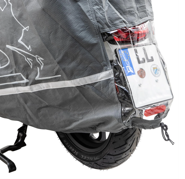 Garaje plegable Indoor PREMIUM 2.0 para Vespa GTS/GTV/GT, talla XL, gris