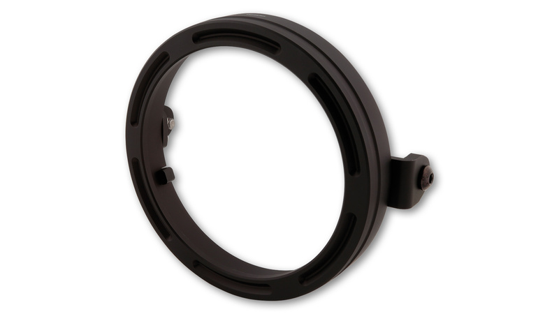 HIGHSIDER pro Anillo portalámparas de 5 3/4 pulgadas Marco-R2 Negro CNC, montaje lateral