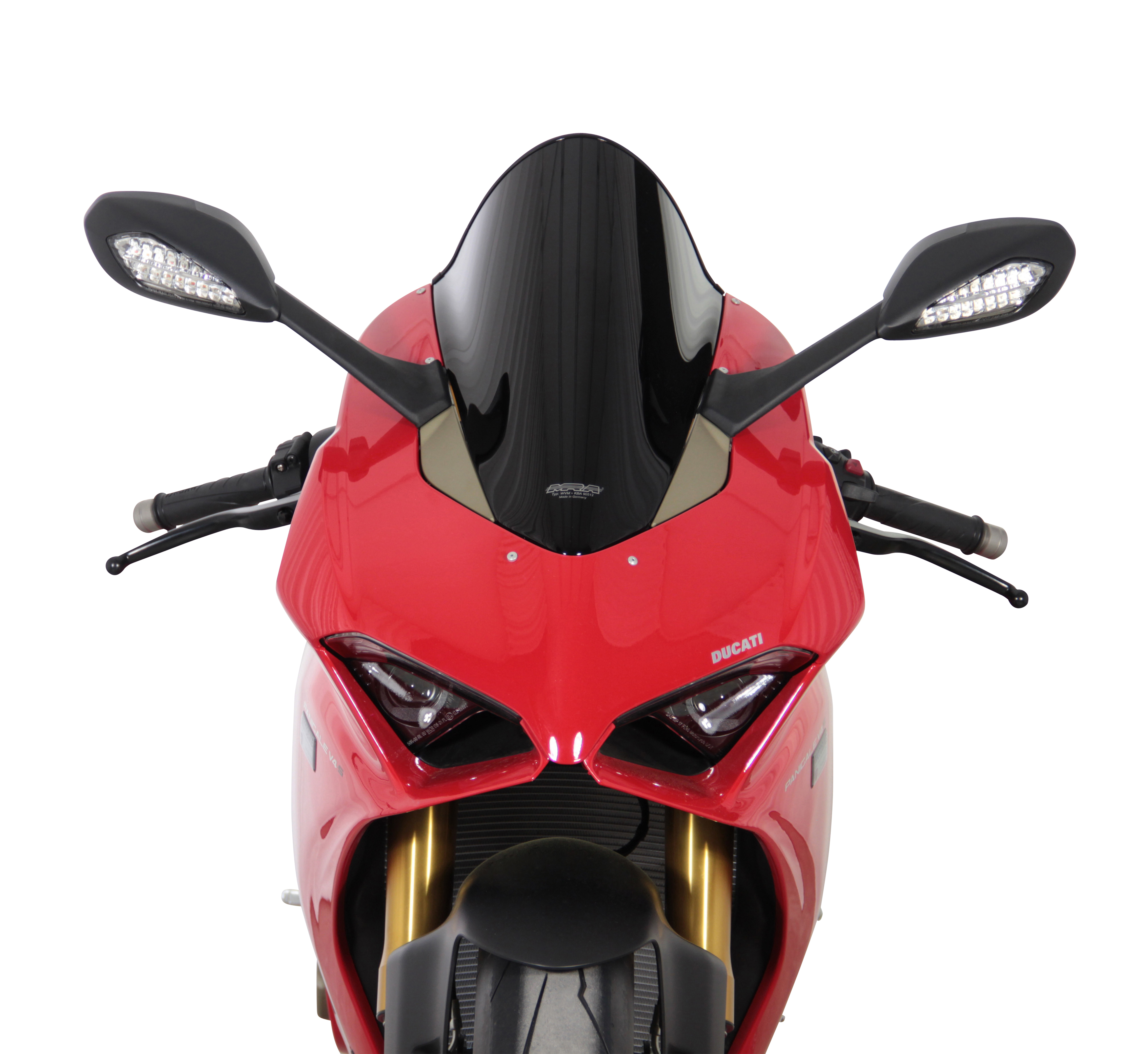 Pantalla Racing "R" negra para Panigale V4 /R /S Orignal MRA