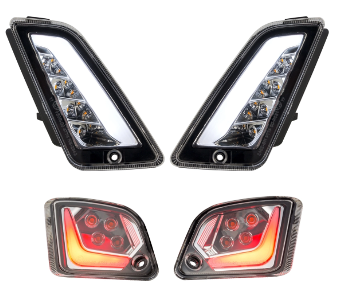 Kit de indicadores delanteros y traseros para Vespa GTS/GTS Super/GTV 125-300cc ('14-), transparente