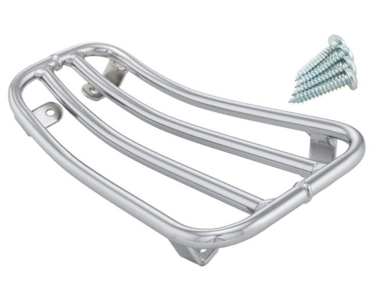 Portaequipajes escalonado cromado para Vespa Primavera/Sprint 50-150ccm
