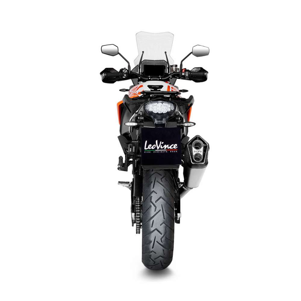 Escape LeoVince LV-12 para KTM Adventure /Duke, titanio, slip on, Euro4, E-certificate