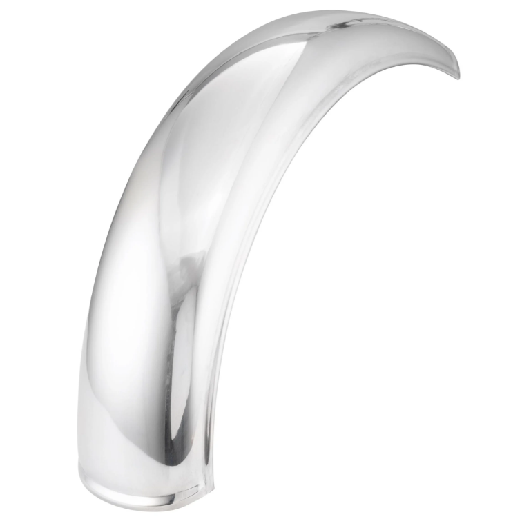 Guardabarros Garelli sin soporte universal, para Vespa PX 80-200ccm, acero inoxidable pulido