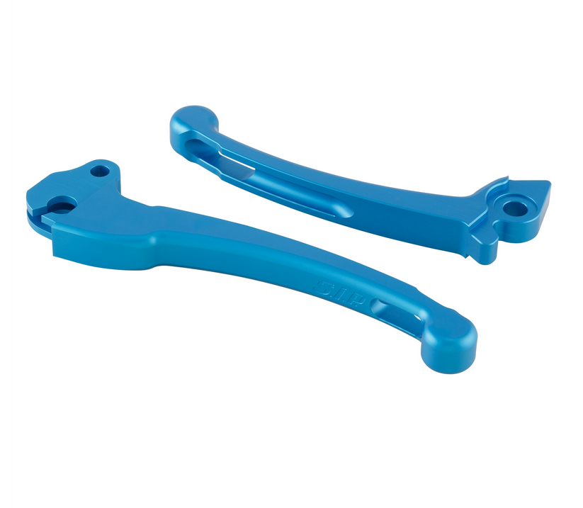 Juego maneta deportiva embrague/freno para Vespa PX 125-200ccm, HBZ Grimeca, derecha/izquierda, azul mate