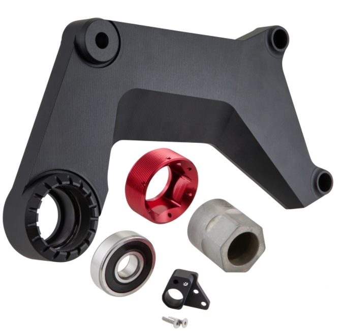 Brazo oscilante para escape de competición, trasero para Vespa GTS/GTS Super/GTV 125-300cc con ABS, negro