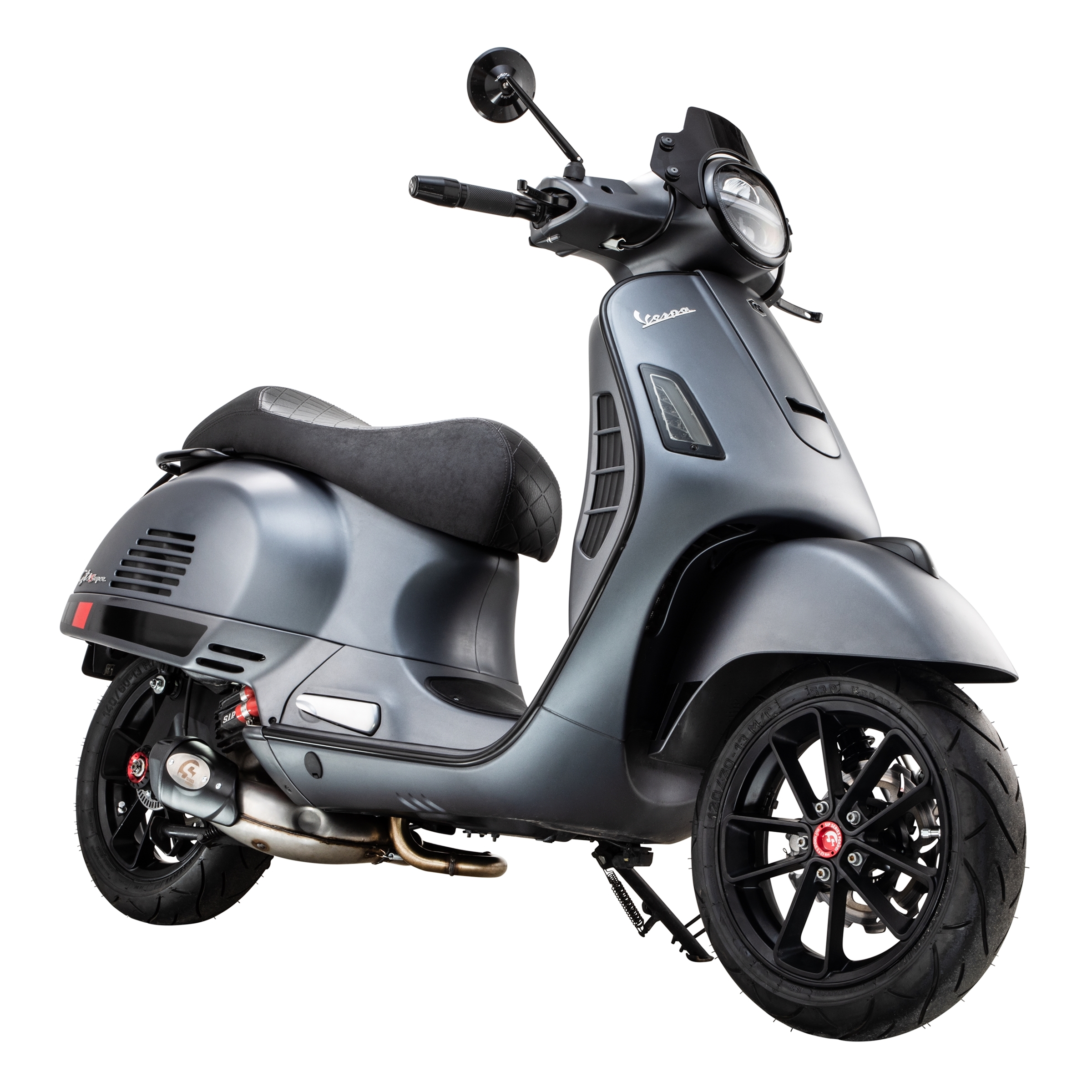 Escape Racing para Vespa GTS/GTS Super/GTV/GT 60 125-300cc es decir, 4T, LC, acero inoxidable