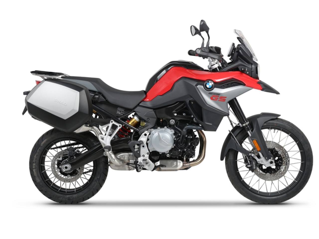 Portaequipajes laterales Shad «3P System», pintados en negro, para modelos BMW GS