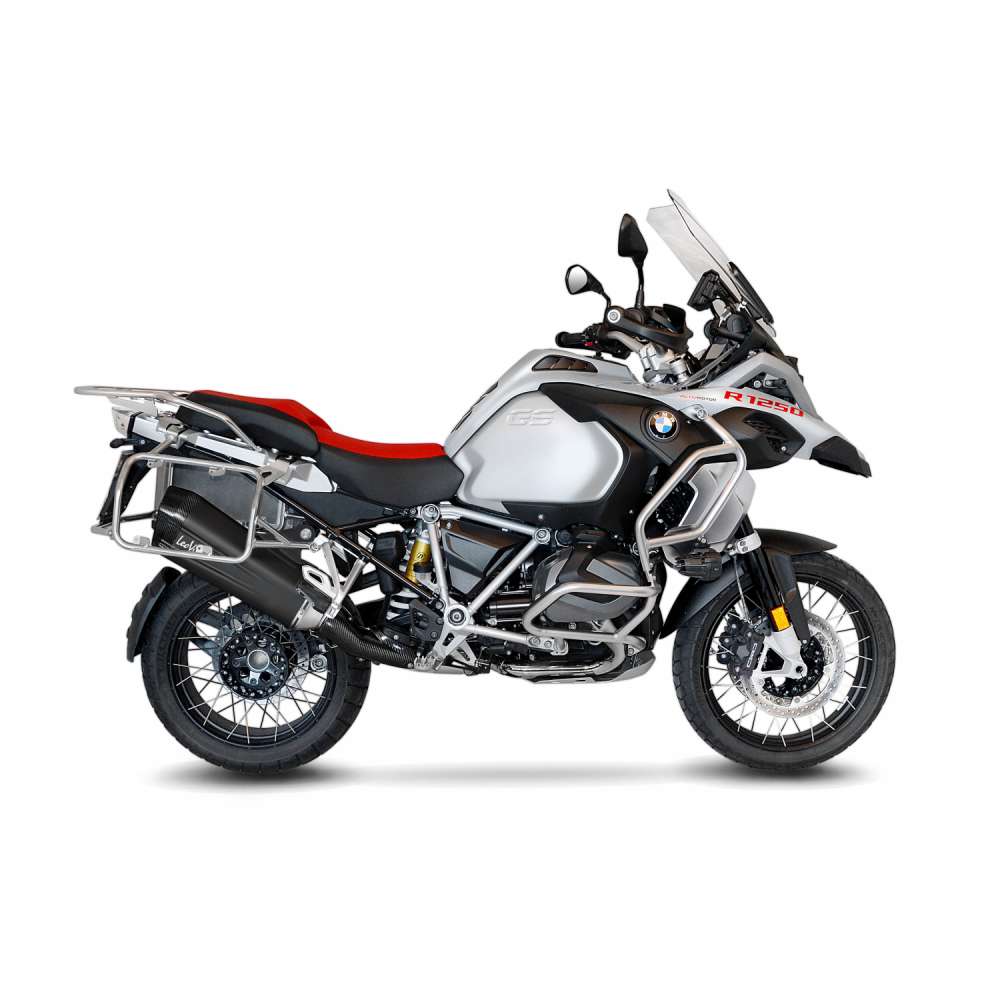 Sistema de escape LeoVince LV-12 para BMW R 1200 /1250 GS /Adventure, negro, slip on, E-certificate