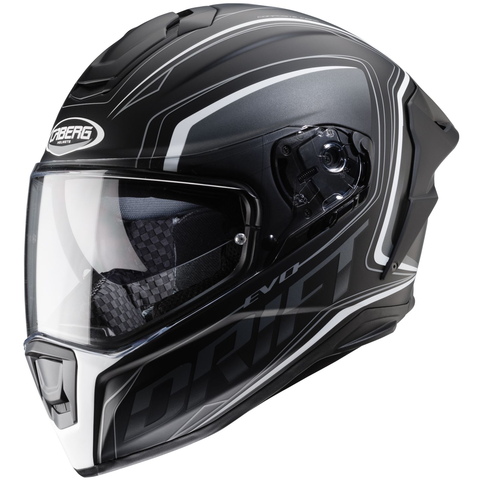 Casco Caberg Drift Evo Integra, negro mate/gris-blanco