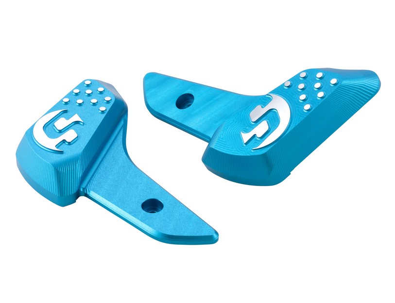 Estriberas derecha e izquierda para Vespa Primavera /Sprint 50-150ccm 2T/4T AC, azul mate
