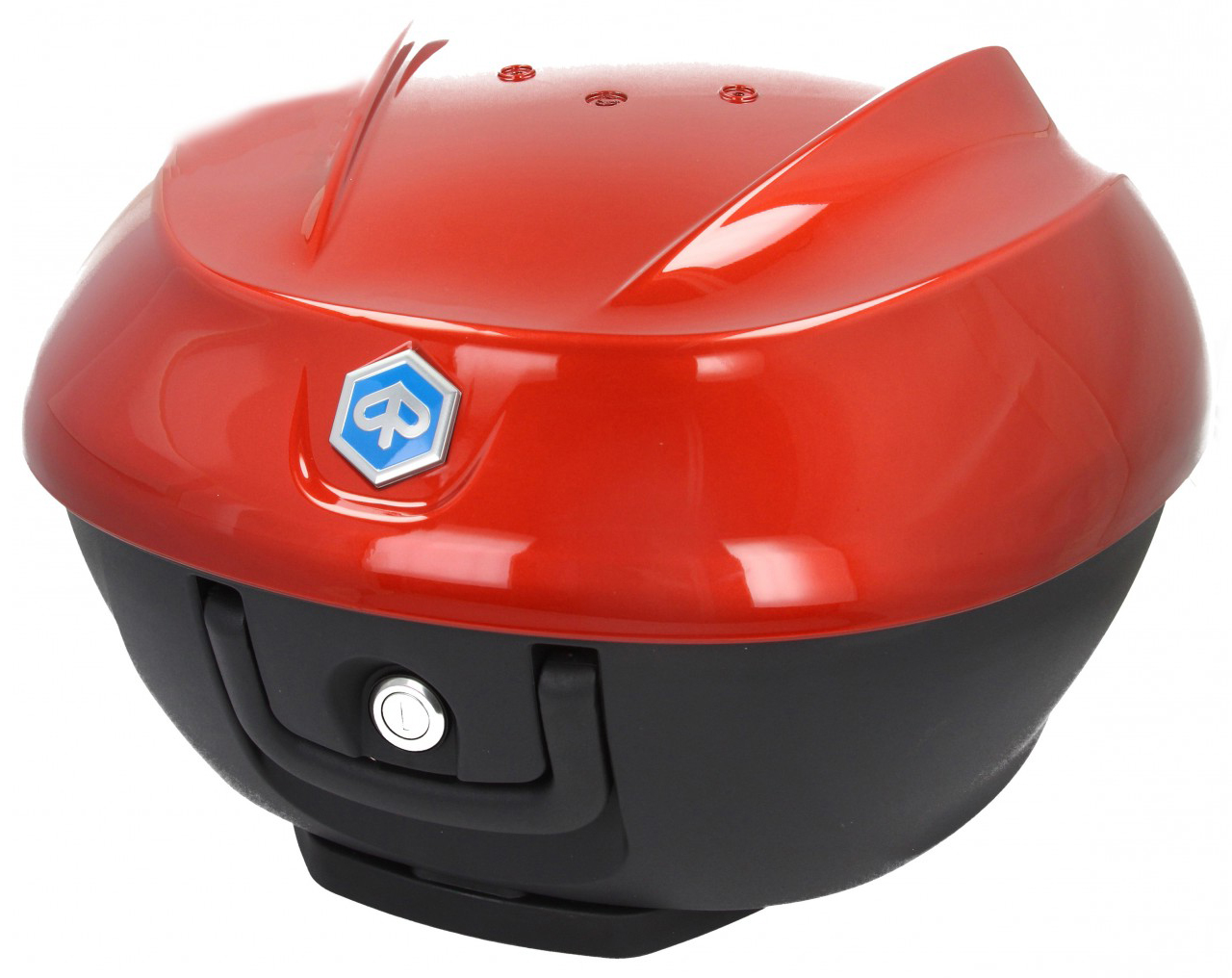 Kit topcase 36L. naranja metalizado A12 Original Piaggio para Beverly HPE (incl. placa de montaje)
