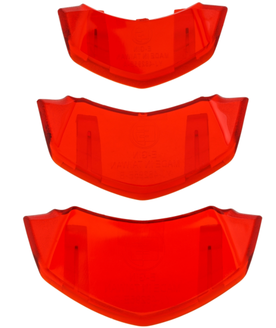 Inserto de cascada rojo transparente para Vespa Primavera/Sprint 50-150cc ('18-)