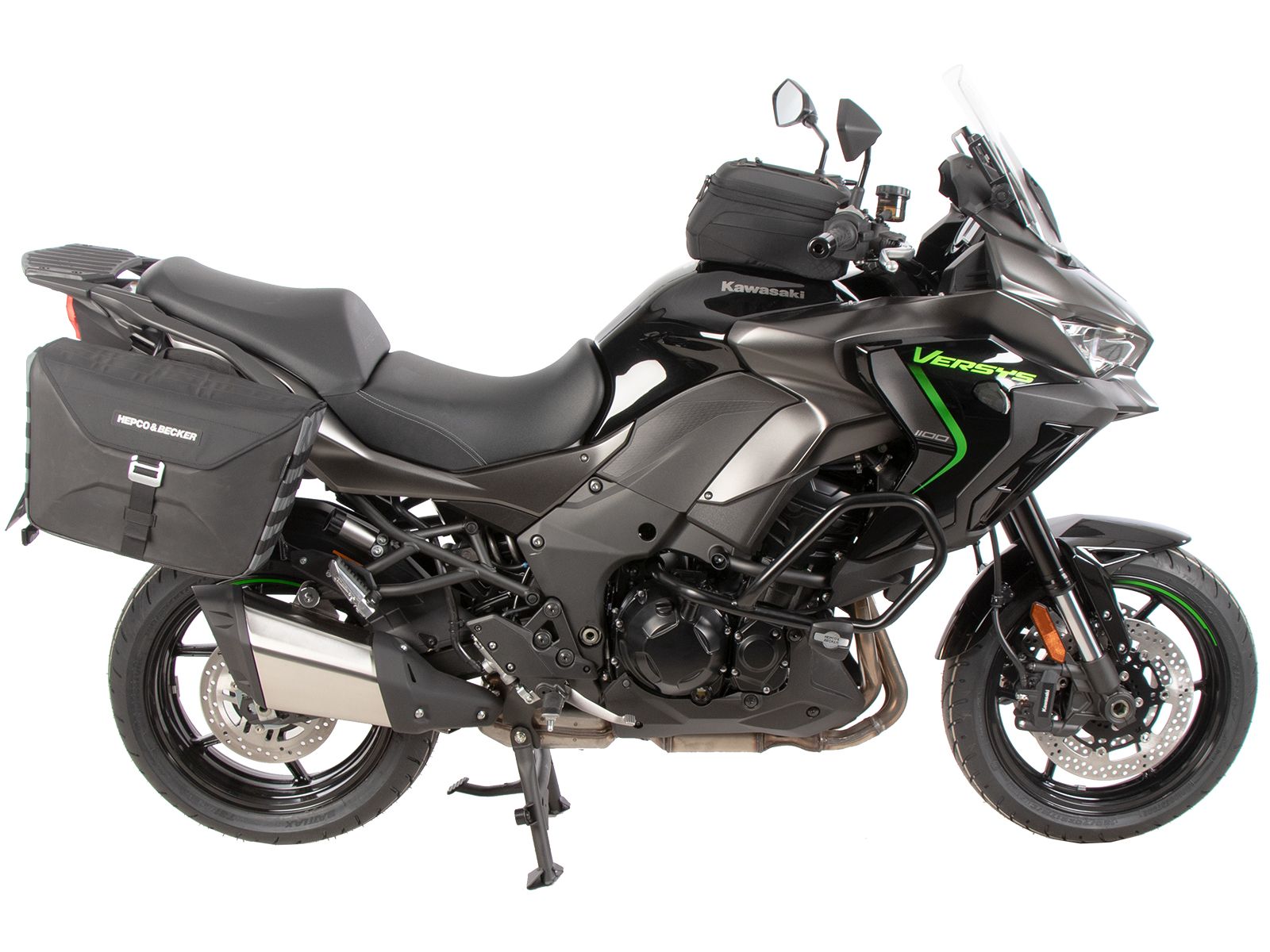 Soporte lateral C-Bow negro para Kawasaki Versys 1100 /SE (25-) Hepco & Becker