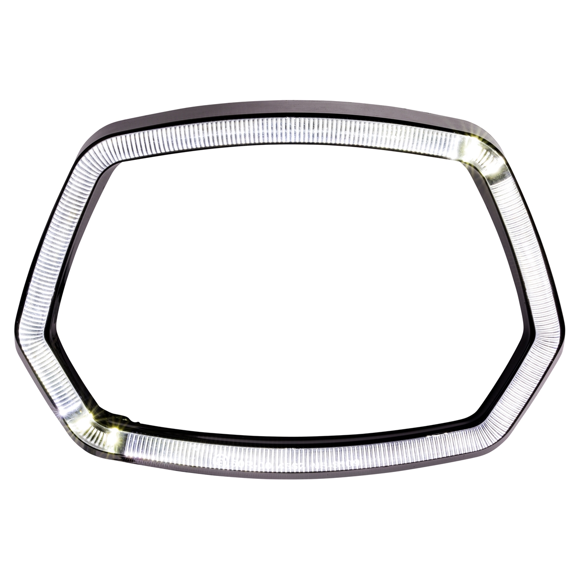 Anillo de luz LED negro brillante para Vespa Sprint 125/150cc 4T ('13-'18)