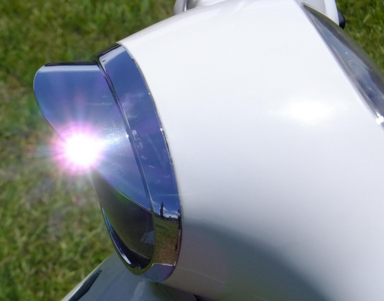 Aro de lámpara con tulipa para Vespa ET2 /ET4 50-150ccm, cromado