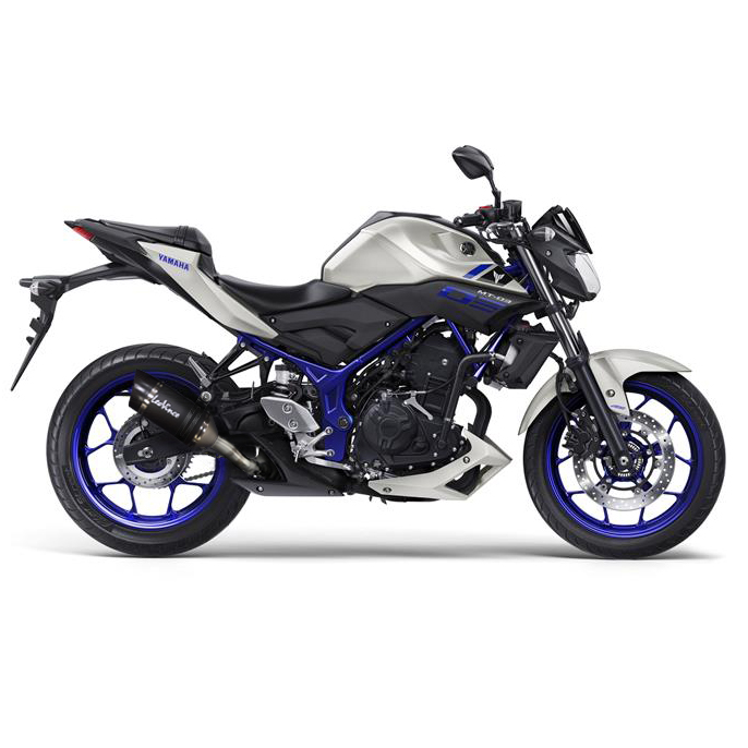 Sistema de escape LeoVince LV Pro, carbono, slip on para Yamaha MT-03 / YZF-R3