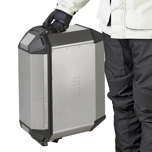 Trekker Alaska 36L Juego de maletas MONOKEY plata Givi