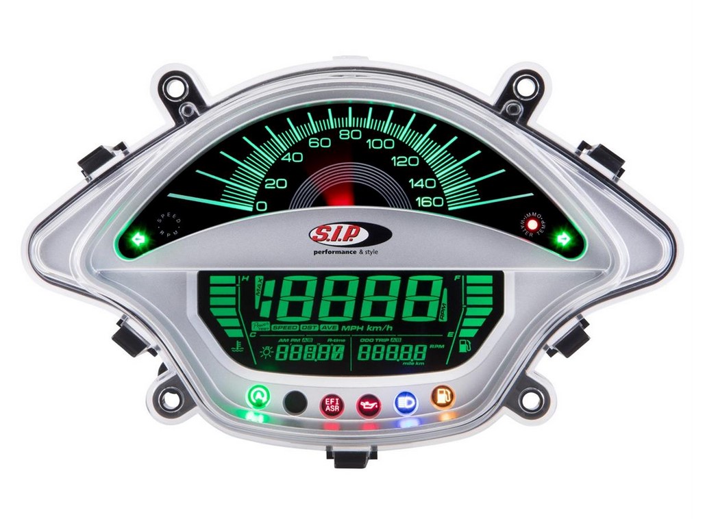 Cuentavueltas/cuentavueltas para Vespa GTS/GTS Super 300cc FL ('14-), plata