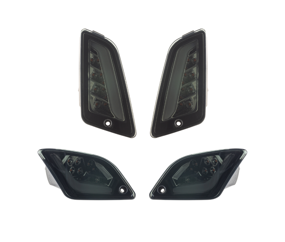 Kit de intermitentes delanteros y traseros para Vespa GTS/GTS Super/GTV 125-300cc, tintados