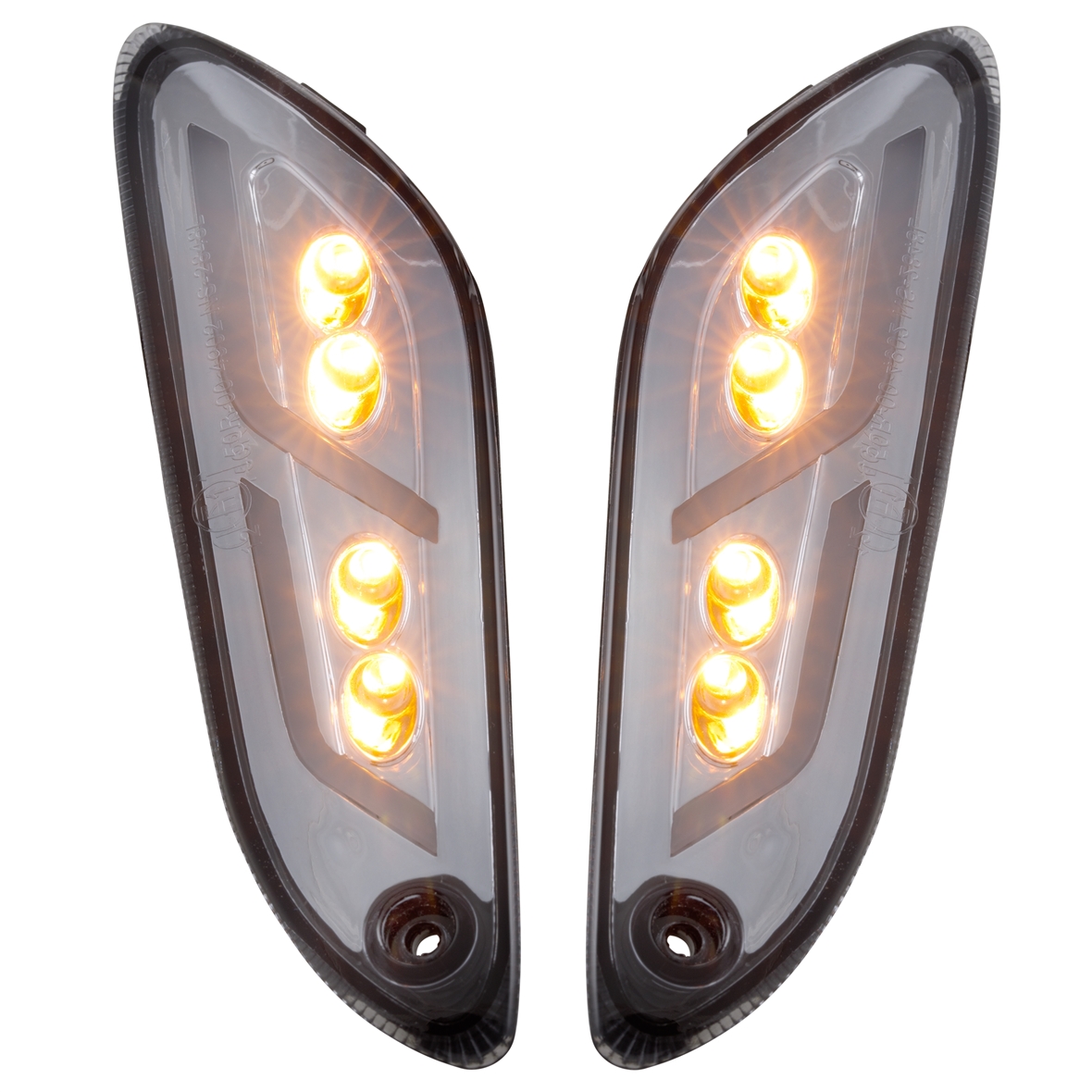 Kit de indicadores traseros izquierdo/derecho LED tintados para Vespa Primavera / Sprint 50-150cc SIP Style