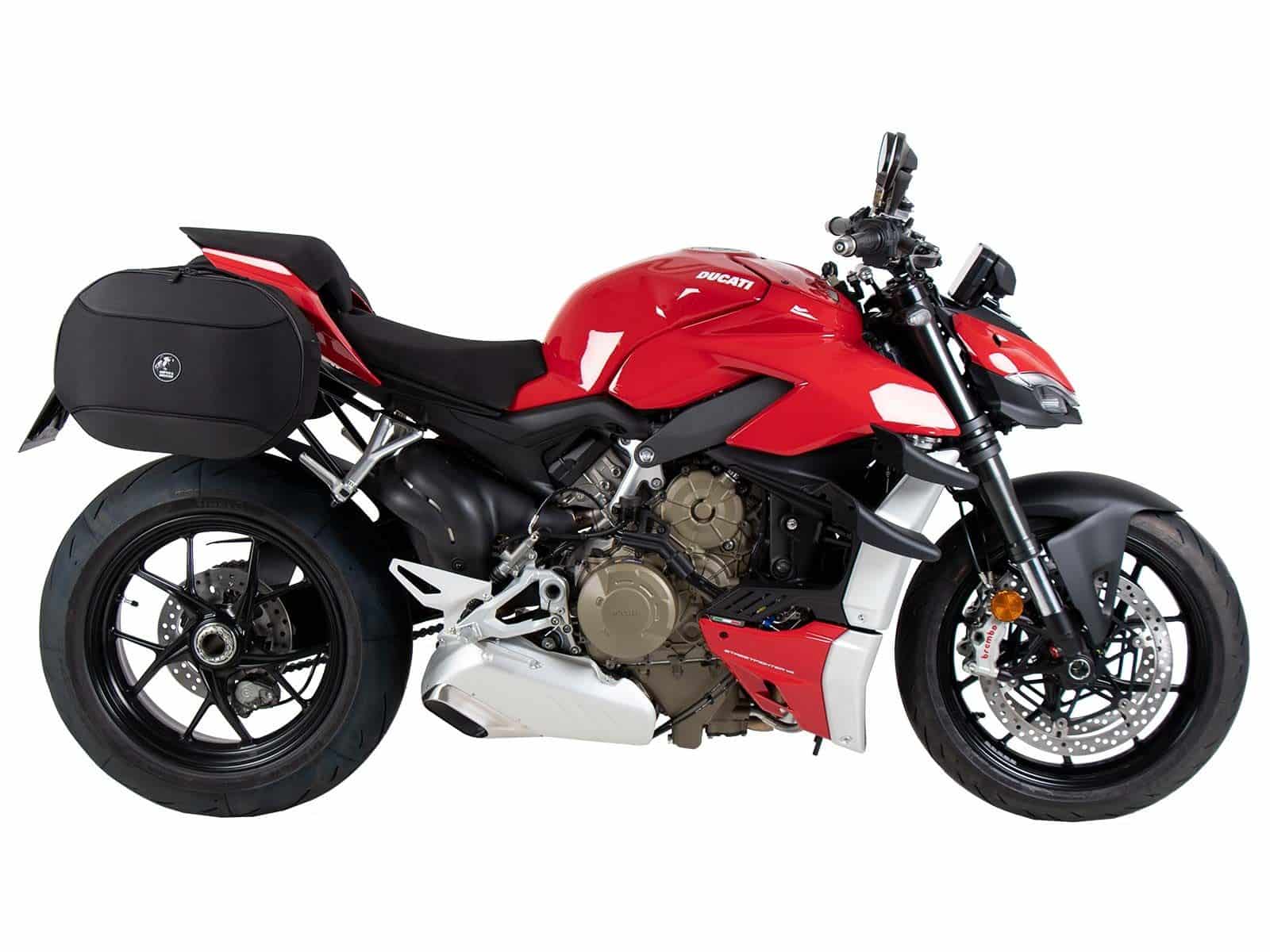 Soporte lateral C-Bow negro para Ducati Panigale V4 /S /R (18-24) Hepco & Becker