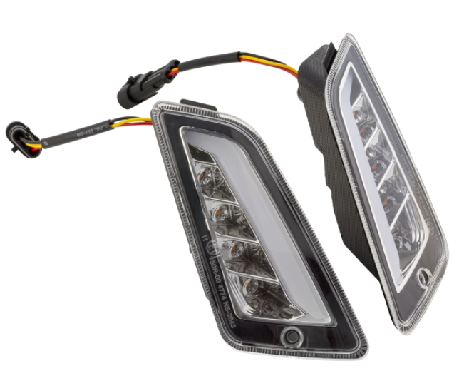 Kit de indicadores delanteros y traseros para Vespa GTS/GTS Super/GTV 125-300cc ('14-), transparente
