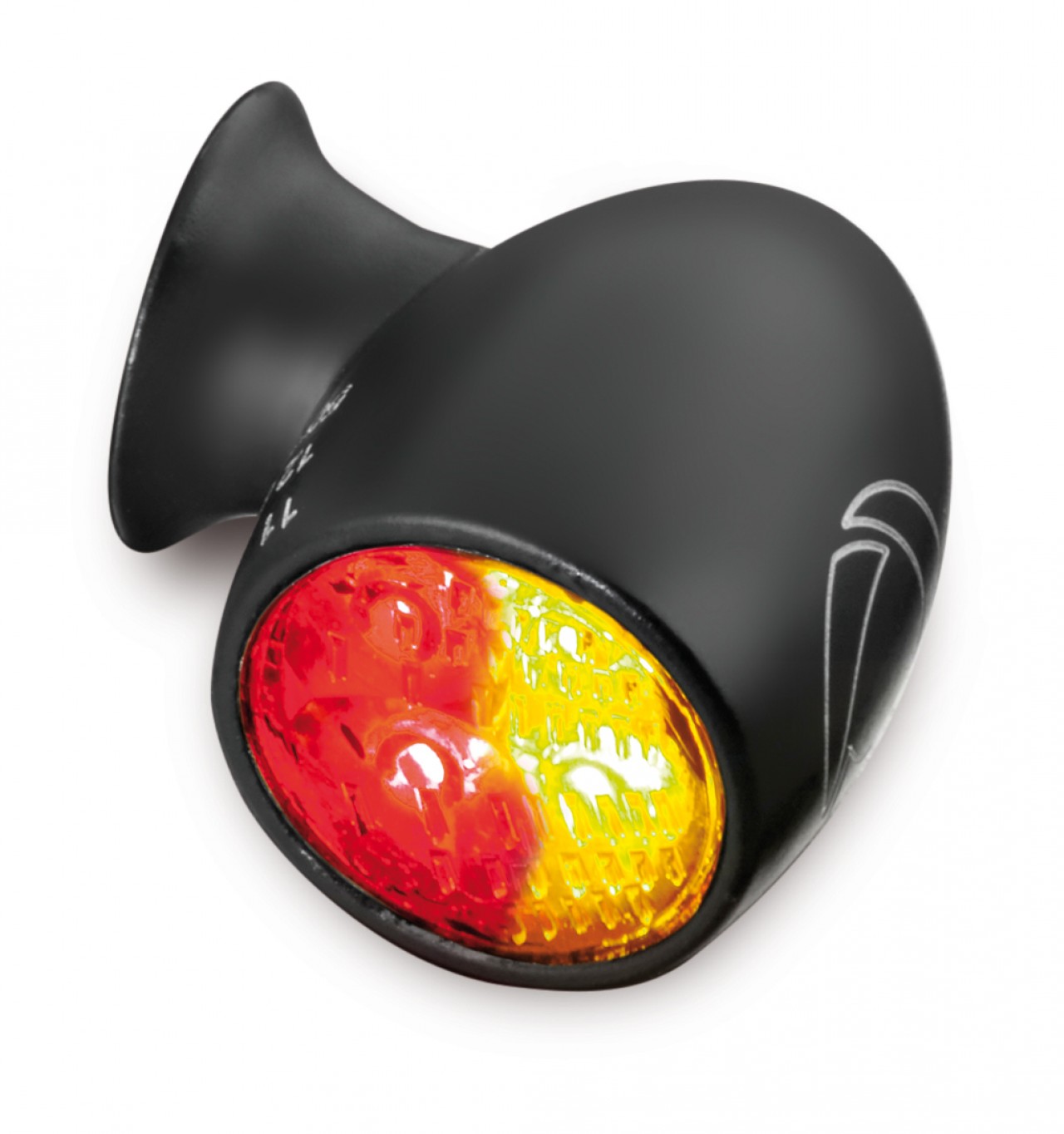 Indicador Kellermann, luz trasera y de freno, Atto DF, acero, LED, HL/HR 12 V, negro mate