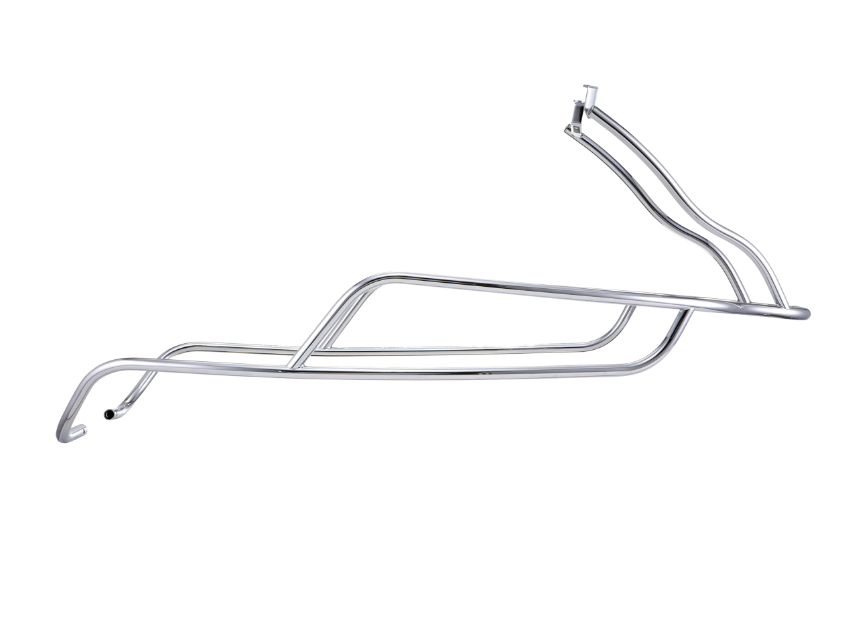 Cubrebarras lateral trasero para Vespa GTS /GTS Super /GTV /GT 60, 125-300ccm, cromado