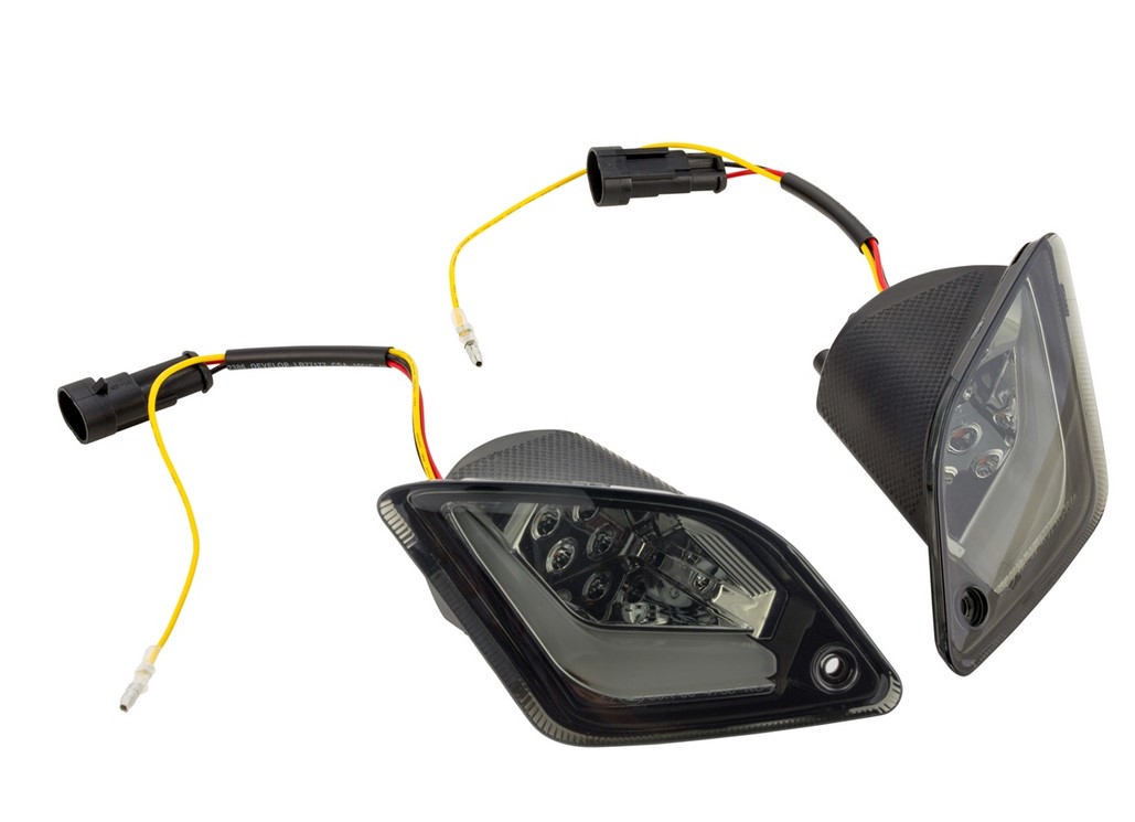Kit de intermitentes traseros izquierdo/derecho para Vespa GTS/GTS Super/GTV/GT 60/GT/GT L ('03-'13), tintados