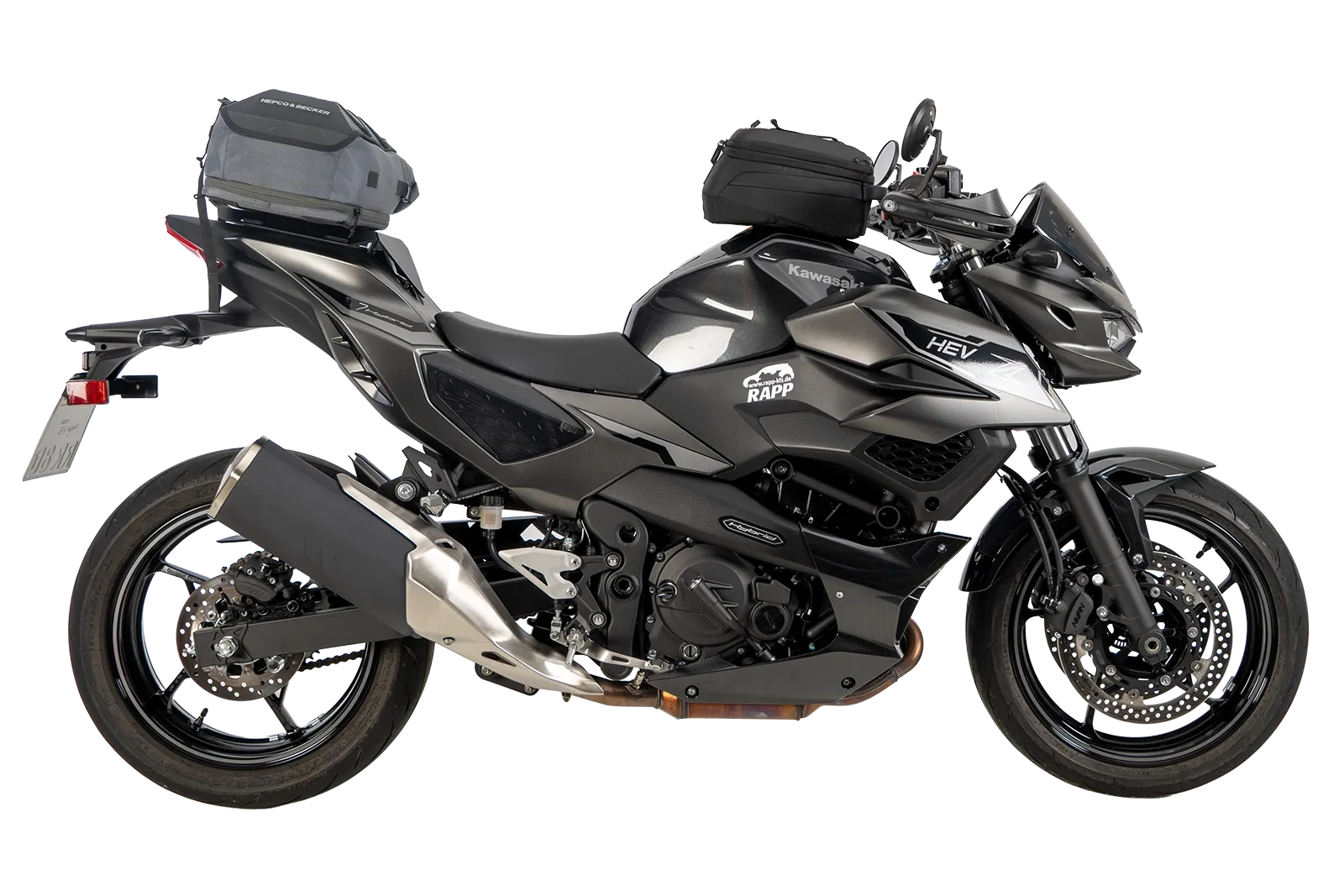 Portaequipajes deportivo negro para Kawasaki Z 7 Hybrid (24-) Hepco & Becker