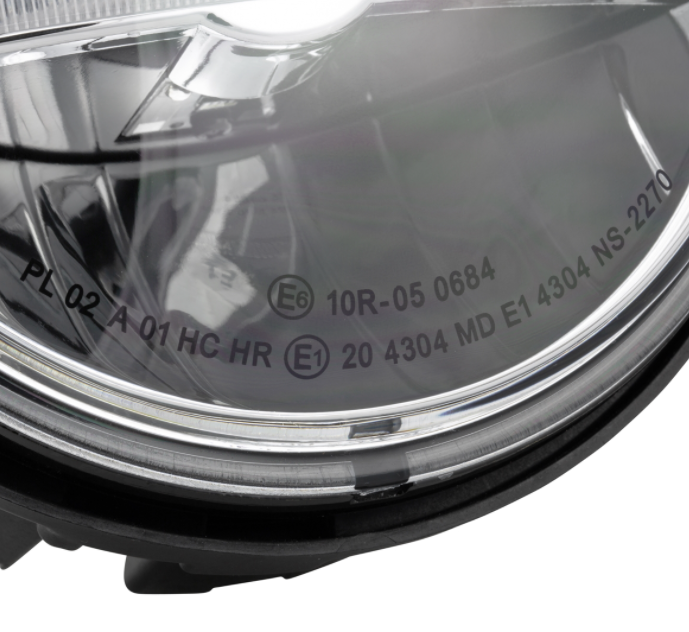 Faro LED para Vespa Primavera 50-150cc 2T/4T (-'18), negro mate